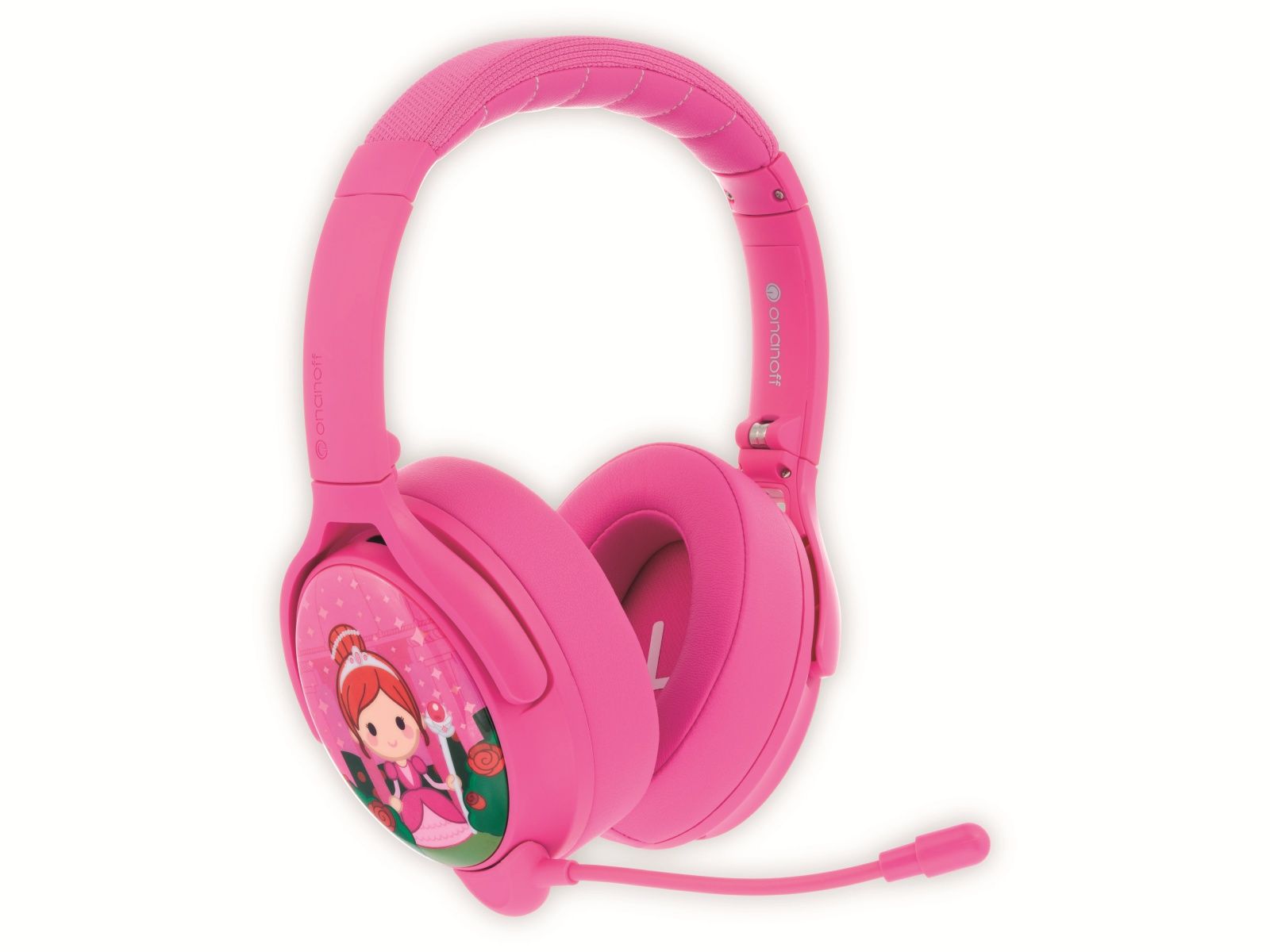 ONANOFF Bluetooth Over-Ear Kopfhörer BuddyPhones Cosmos+, für Kinder, pink von Onanoff