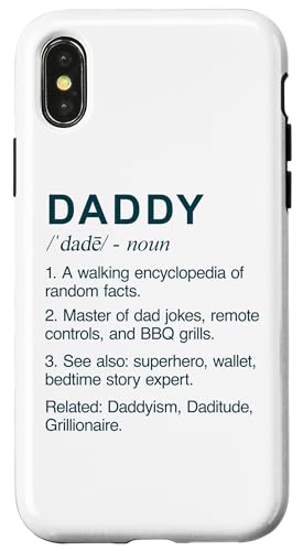 Sinnvoller Vater, lustige DADDY-Definition, fürsorgliche KUNST AUF DEM RÜCKEN Hülle für iPhone X/XS Sinnvoller Vater, lustige DADDY-Definition, fürsorgliche KUNST AUF DEM RÜCKEN Hülle für iPhone X/XS von One Word Caption For Dad - Father Definition Funny
