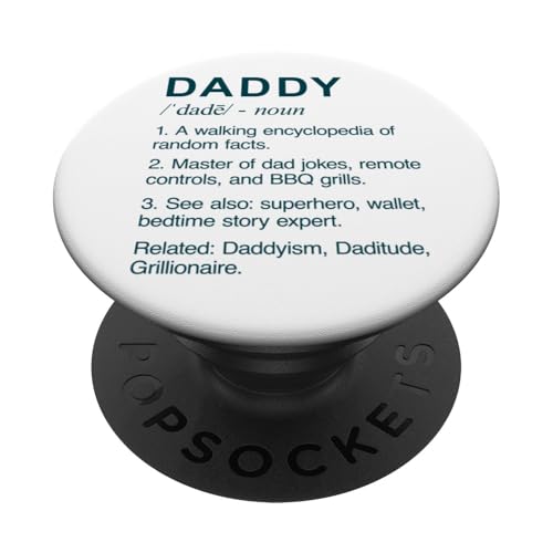 Sinnvoller Vater, lustige DADDY-Definition, fürsorgliche KUNST AUF DEM RÜCKEN PopSockets Klebender PopGrip Sinnvoller Vater, lustige DADDY-Definition, fürsorgliche KUNST AUF DEM RÜCKEN PopSockets Klebender PopGrip von One Word Caption For Dad - Father Definition Funny