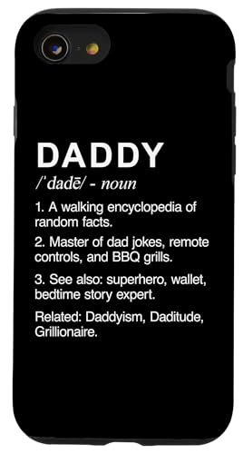 Sinnvoller Vater Lustiger PAPA Definition Fürsorglich Gut aussehend Stark Hülle für iPhone SE (2020) / 7 / 8 von One Word Caption For Dad - Father Definition Funny