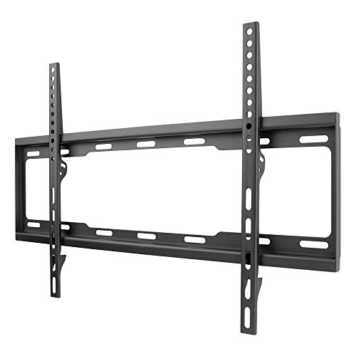 One For All TV-Halterung — Feste Wandhalterung — Bildschirmgröße 32-90 Zoll — für alle Arten von Fernsehern (LED-LCD-Plasma) — maximales Gewicht 100 kg — VESA 100x100 bis 600x400 — kostenlose Toolbox-App — Schwarz — Smart Line — WM2611 von One for All