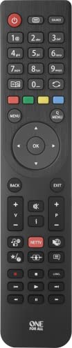 One For All Telefunken TV Fernbedienung - Funktioniert mit ALLEN / Smart TV - die ideale TV-Ersatzfernbedienung - URC1918 One For All Telefunken TV Fernbedienung - Funktioniert mit ALLEN / Smart TV - die ideale TV-Ersatzfernbedienung - URC1918 von One for All