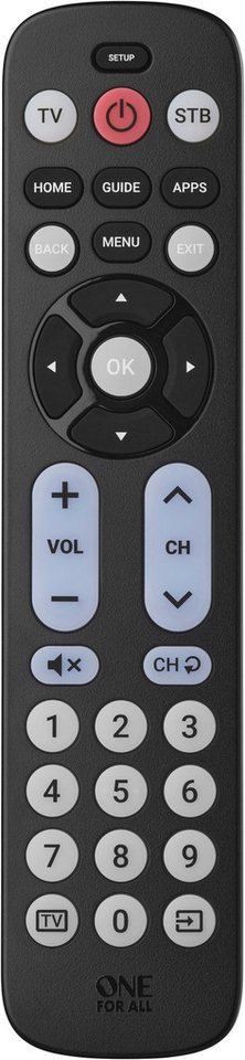 One for All Big Button Remote URC 6821 Fernbedienung (2-in-1) von One for All