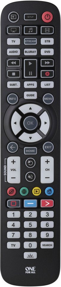 One for All Essential 6 URC 3661 Fernbedienung (6-in-1) von One for All