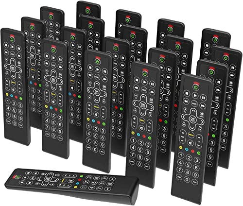 One for All Slate (Packung mit 20 Fernbedienungen) - Universalfernbedienung für das Gastgewerbe/Hotels - Vollständig reinigungsfähig R18200 Black von One for All