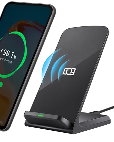 OneCut Wireless Charger, 15W Induktive Ladestation Schnellladefunktion für iPhone 16/15/14/13/12,Galaxy S25/S24/S23/S22/S21, Google Pixel 9 Pro 8 7 a 6 Schnelles Kabelloses Ladegerät von OneCut