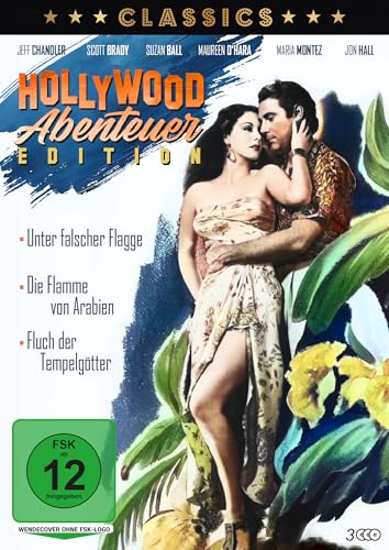 Hollywood Abenteuer Edition: Unter falscher Flagge / Die Flamme von Arabien / Fluch der Tempelgötter [3 DVDs] von OneGate Media GmbH