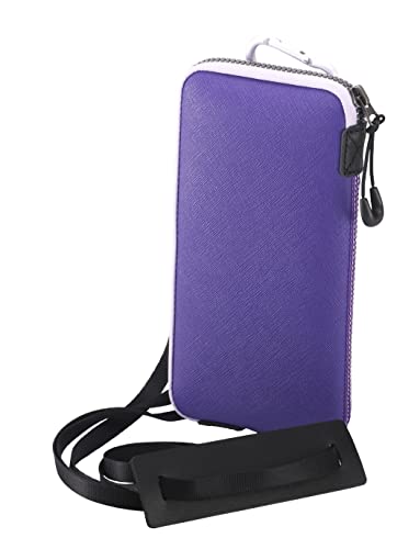 OneJoy Handytasche XL Größe, wasserdichte Handytasche Hülle mit Schultergurt oder Gürtel für Samsung S23 Ultra, Google Pixel 7 Pro, Violett 180 x 90 x 12 mm von OneJoy