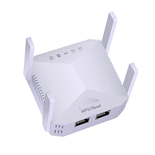 Leistungsstarker WLAN-Repeater, Gigabit-Ethernet-Port, 1200 Mbps WiFi-Verstärker, Dual-Band 5 GHz & 2,4 GHz WiFi Extender mit WPS, LAN-Ports, 4 Antennen, WiFi-Booster kompatibel mit allen Leistungsstarker WLAN-Repeater, Gigabit-Ethernet-Port, 1200 Mbps WiFi-Verstärker, Dual-Band 5 GHz & 2,4 GHz WiFi Extender mit WPS, LAN-Ports, 4 Antennen, WiFi-Booster kompatibel mit allen von OneLeaf