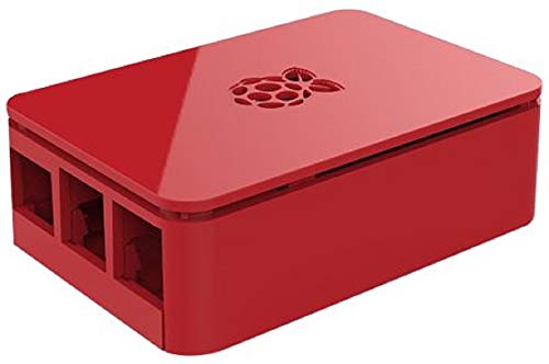 OneNineDesign Gehäuse für Raspberry Pi 3 Model B+ und Vorgängermodelle, Farbe: rot von OneNineDesign