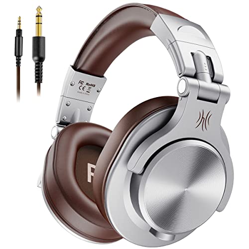 OneOdio Kopfhörer Over Ear, DJ Kopfhörer mit Kabel, Professionell Geschlossener Studio HiFi Kopfhörer mit Share Port für E-Drum Piano Gitarre AMP Recording Monitoring von OneOdio