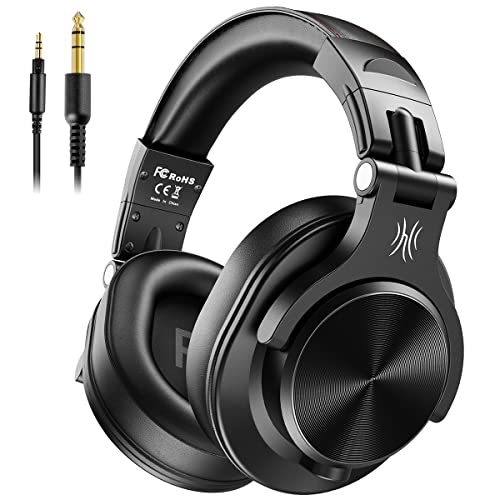 OneOdio Kopfhörer Over Ear, DJ Kopfhörer mit Kabel, Professionell Geschlossener Studio HiFi Kopfhörer mit Share Port für E-Drum Piano Gitarre AMP Recording Monitoring von OneOdio