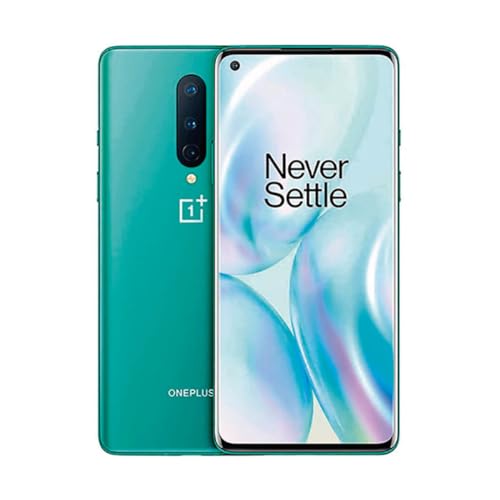 OnePlus 8 (5G) Smartphone ohne Vertrag, 12GB + 256GB Speicher, 6.55" AMOLED 90Hz Display, 4300 mAh Akku, Dreifach-Kamera, Dual-Sim - Grün von OnePlus