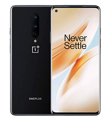 OnePlus 8 (5G) Smartphone ohne Vertrag, 8GB + 128GB Speicher, 6.55" AMOLED 90Hz Display, 4300 mAh Akku, Dreifach-Kamera, Dual-Sim - Schwarz von OnePlus