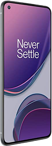 OnePlus 8T Lunar Silver | 6.55" 120Hz FHD+ Fluid Display | 8GB RAM + 128GB Speicher | Vierfach Kamera | 65W Warp Charge | Duale SIM | 5G | 2 Jahre Garantie (Generalüberholt) von ONEPLUS