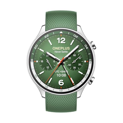 OnePlus Watch 2R Fitness Wellness Smartwatch mit GPS Dual-Frequenz, 32 GB Speicher, 100 Stunden Akkulaufzeit, 5ATM wasserdicht, Gesundheits-Tracking, Waldgrün, Waldgrün OnePlus Watch 2R Fitness Wellness Smartwatch mit GPS Dual-Frequenz, 32 GB Speicher, 100 Stunden Akkulaufzeit, 5ATM wasserdicht, Gesundheits-Tracking, Waldgrün, Waldgrün von OnePlus