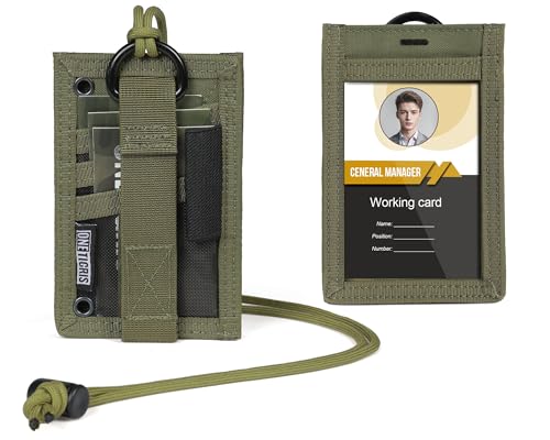 OneTigris 2-in-1 Taktischer Ausweishalter , 500D Cordura Nylon, MOLLE-kompatibel, Ausweistasche mit Sichtfenster, 3 Kartenfächern & Stifthalter, Ideal für EDC, Outdoor, Sicherheitskräfte OneTigris 2-in-1 Taktischer Ausweishalter , 500D Cordura Nylon, MOLLE-kompatibel, Ausweistasche mit Sichtfenster, 3 Kartenfächern & Stifthalter, Ideal für EDC, Outdoor, Sicherheitskräfte von OneTigris