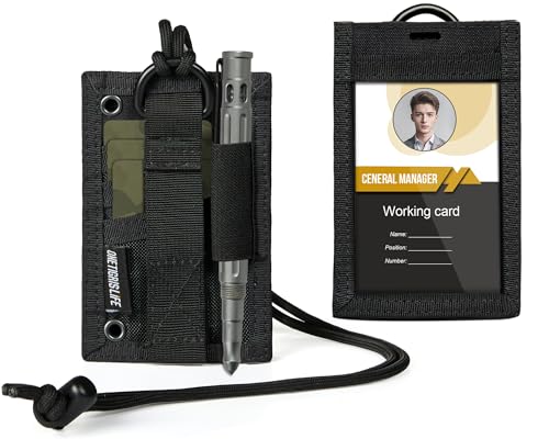 OneTigris 2-in-1 Taktischer Ausweishalter , 500D Cordura Nylon, MOLLE-kompatibel, Ausweistasche mit Sichtfenster, 3 Kartenfächern & Stifthalter, Ideal für EDC, Outdoor, Sicherheitskräfte OneTigris 2-in-1 Taktischer Ausweishalter , 500D Cordura Nylon, MOLLE-kompatibel, Ausweistasche mit Sichtfenster, 3 Kartenfächern & Stifthalter, Ideal für EDC, Outdoor, Sicherheitskräfte von OneTigris