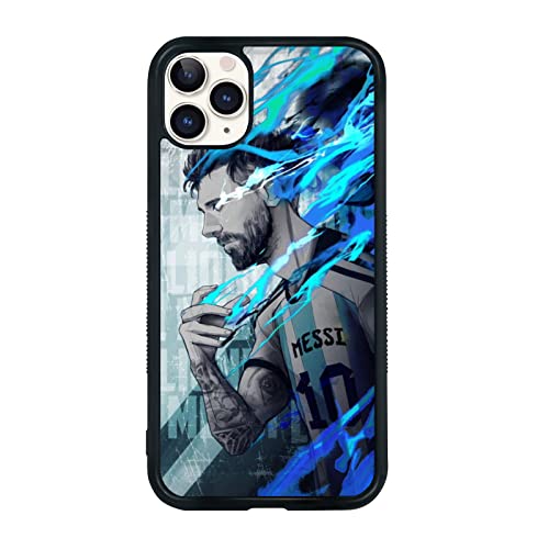 Cool Messi Soccer Handyhülle, Kreative Fußball iPhone 11 Pro Hülle, Weiche Silikagel Rahmen Unterstützung Schwarz Handyhülle für Teen Mädchen und Jungen, Damen und Herren Cool Messi Soccer Handyhülle, Kreative Fußball iPhone 11 Pro Hülle, Weiche Silikagel Rahmen Unterstützung Schwarz Handyhülle für Teen Mädchen und Jungen, Damen und Herren von Onemiliayears