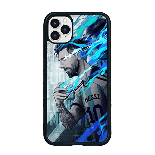 Cool Messi Soccer Handyhülle, Kreative Fußball iPhone 11 Pro Max Hülle, Weiche Silikagel Rahmen Unterstützung Schwarz Handyhülle für Mädchen und Jungen, Damen und Herren Cool Messi Soccer Handyhülle, Kreative Fußball iPhone 11 Pro Max Hülle, Weiche Silikagel Rahmen Unterstützung Schwarz Handyhülle für Mädchen und Jungen, Damen und Herren von Onemiliayears