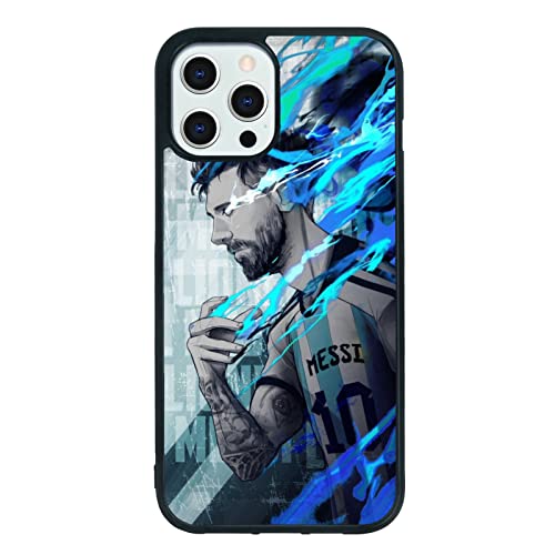 Cool Messi Soccer Handyhülle, Kreative Fußball iPhone 12 Pro Max Hülle, Weiche Silikagel Rahmen Unterstützung Schwarz Handyhülle für Mädchen und Jungen, Damen und Herren Cool Messi Soccer Handyhülle, Kreative Fußball iPhone 12 Pro Max Hülle, Weiche Silikagel Rahmen Unterstützung Schwarz Handyhülle für Mädchen und Jungen, Damen und Herren von Onemiliayears