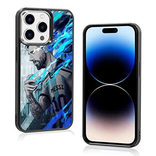Cool Messi Soccer Handyhülle, Kreative Fußball iPhone 14 Pro Hülle, Weiche Silikagel Rahmen Unterstützung Schwarz Handyhülle für Teen Mädchen und Jungen, Damen und Herren Cool Messi Soccer Handyhülle, Kreative Fußball iPhone 14 Pro Hülle, Weiche Silikagel Rahmen Unterstützung Schwarz Handyhülle für Teen Mädchen und Jungen, Damen und Herren von Onemiliayears