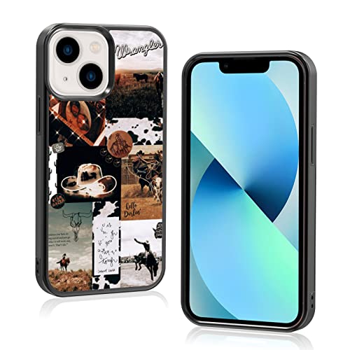 Coole Cowboy Cowgirl Pferd Handyhülle, Hippie West iPhone 13 Mini Hülle, weicher Silikagel Rahmen Unterstützung Schwarz Handyhülle für Teenager Mädchen und Jungen, Damen und Herren Coole Cowboy Cowgirl Pferd Handyhülle, Hippie West iPhone 13 Mini Hülle, weicher Silikagel Rahmen Unterstützung Schwarz Handyhülle für Teenager Mädchen und Jungen, Damen und Herren von Onemiliayears