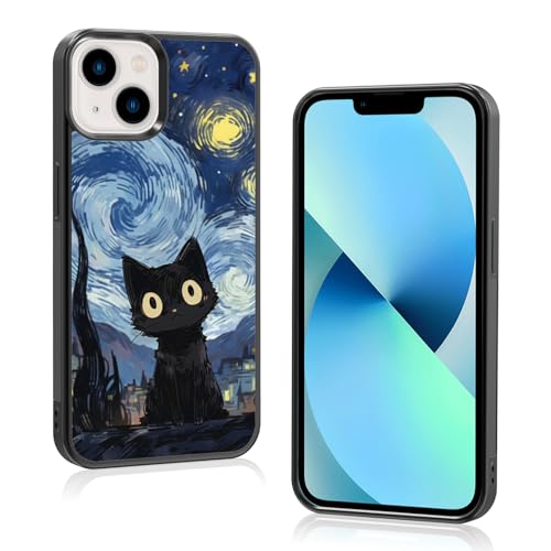 Onemiliayears Schutzhülle für iPhone 13/14 mit niedlichem Katzenmuster, süßes Katzenmuster, rutschfestes Design und Stoßdämpfung, Handyhülle für Teenager-Mädchen, Jungen, Frauen und Männer (iPhone - Onemiliayears Schutzhülle für iPhone 13/14 mit niedlichem Katzenmuster, süßes Katzenmuster, rutschfestes Design und Stoßdämpfung, Handyhülle für Teenager-Mädchen, Jungen, Frauen und Männer (iPhone - von Onemiliayears