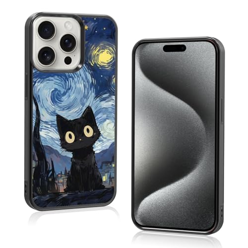 Onemiliayears Schutzhülle für iPhone 15 Pro mit niedlichem Katzenmuster, süßes Katzenmuster, rutschfestes Design und Stoßdämpfung, Handyhülle für Teenager, Mädchen, Jungen, Frauen und Männer (iPhone - Onemiliayears Schutzhülle für iPhone 15 Pro mit niedlichem Katzenmuster, süßes Katzenmuster, rutschfestes Design und Stoßdämpfung, Handyhülle für Teenager, Mädchen, Jungen, Frauen und Männer (iPhone - von Onemiliayears