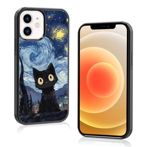 Onemiliayears Van Gogh Schutzhülle für iPhone 12/12 Pro mit niedlichem Katzenmuster, rutschfestes Design und Stoßdämpfung, Handyhülle für Erwachsene und Jugendliche (iPhone 12/12 Pro) Onemiliayears Van Gogh Schutzhülle für iPhone 12/12 Pro mit niedlichem Katzenmuster, rutschfestes Design und Stoßdämpfung, Handyhülle für Erwachsene und Jugendliche (iPhone 12/12 Pro) von Onemiliayears