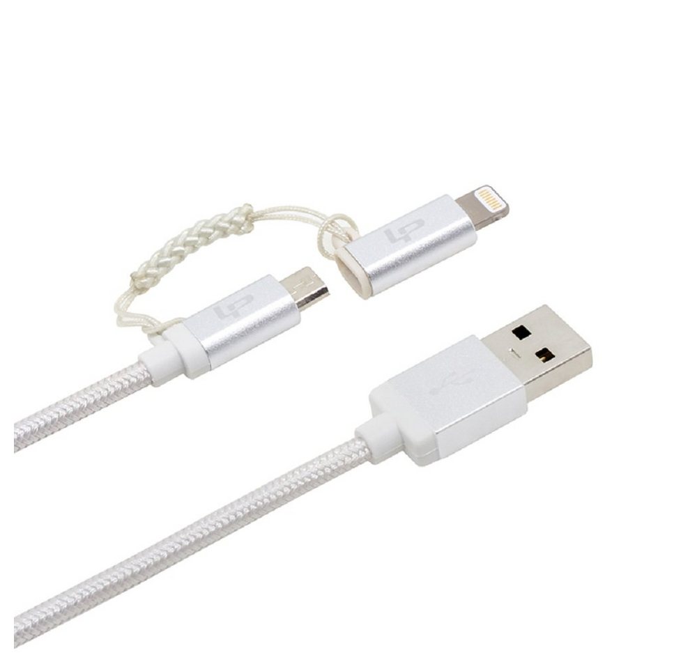 Onestyle 2in1 Daten-Ladekabel Lieferumfang: 2 Stück Smartphone-Kabel, Datenkabel Lightning und Micro-USB von Onestyle