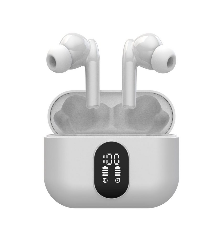 Onestyle TWS-BT-VX-1 wireless In-Ear-Kopfhörer (Bluetooth, HSP, HFP, A2DP, AVRCP, LED-Digitalanzeige der Ladestation) von Onestyle