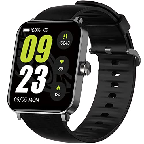 Onetuo Armband Kompatibel Für HUAKUA G50 Smartwatch, Sport Silikon Classic Ersatz Uhrenarmband Für HUAKUA G50 Smartwatch (Schwarz) von Onetuo