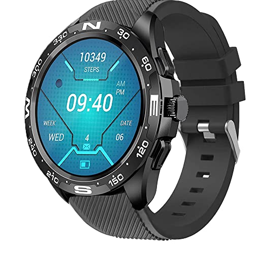 Onetuo Armband Kompatibel Für LEMFO 1.32 Zoll Smartwatch I32, Sport Silikon Classic Ersatz Uhrenarmband Für LEMFO I32 Smartwatch (Schwarz) von Onetuo