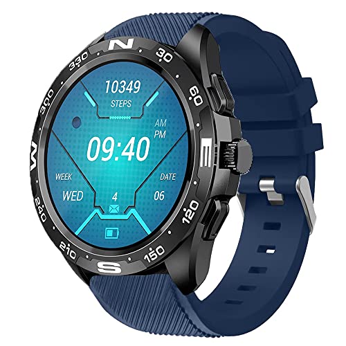Onetuo Armband Kompatibel Für LEMFO 1.32 Zoll Smartwatch I32, Sport Silikon Classic Ersatz Uhrenarmband Für LEMFO I32 Smartwatch (blau) von Onetuo