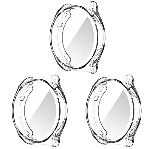 Onetuo Schutzhülle Kompatibel mit Huawei Watch GT 3 Pro 43mm/46mm, Flexibles TPU Vollschutz mit schutzfolie Kratzfest Displayschutz Schutz Hülle Für Huawei Watch GT 3 Pro (46mm, 3 Pack-Klar) von Onetuo