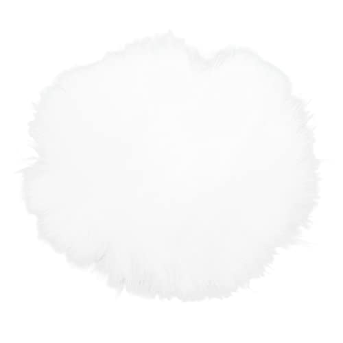 Onewer Ansteckmikrofon-Windschutz, Kunstpelz-Lavalier-Mikrofon-Windschutz, Clip-on-Pelz-Mikrofon-Muff (Weiß) von Onewer