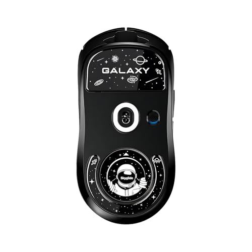 Onewin Glas-Mausfüße, kompatibel mit Logitech G PRO X SUPERLIGHT, langlebige Glas-Mausfüße, ultra-langlebig, CNC-poliert, abgeschrägtes Design, geeignet für Gaming und E-Sport (GALAXY) von Onewin