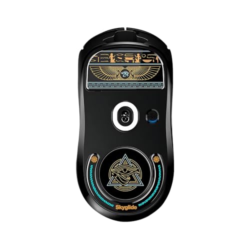 Onewin Mausfüße aus Glas, kompatibel mit Logitech G PRO X SUPERLIGHT, langlebige Glas-Mausfüße, ultra-langlebig, CNC-poliert, abgeschrägtes Design, geeignet für Gaming und E-Sport (EYE of HPRUS) von Onewin
