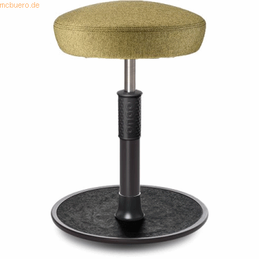 Ongo Sitz- Stehhocker Free Regular Hutsitz Camira Rivet Senfgelb schwa von Ongo