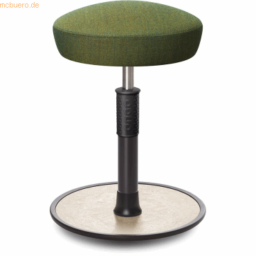 Ongo Sitz- Stehhocker Free Regular Hutsitz kvadrat Remix Olive schwarz von Ongo