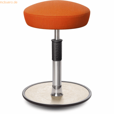 Ongo Sitz- Stehhocker Free Regular Hutsitz kvadrat Remix Orange chrom von Ongo