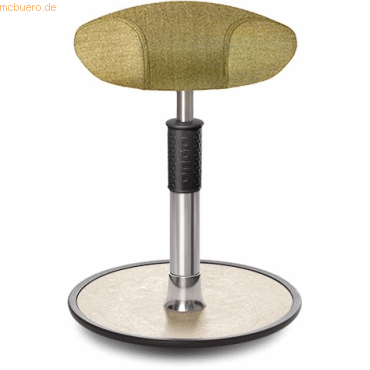 Ongo Sitz- Stehhocker Free Regular Triangel Camira Rivet Senfgelb Chro von Ongo