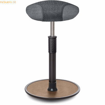 Ongo Sitz- Stehhocker Free Tall Triangel Camira Rivet Anthrazit schwar von Ongo