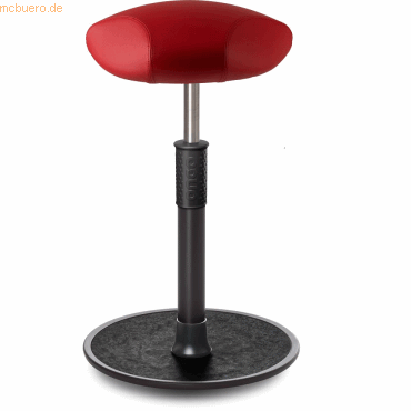 Ongo Sitz- Stehhocker Free Tall Triangel skai Kunstleder Rot schwarz / von Ongo