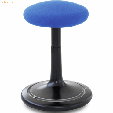 Ongo Sitz- und Stehhocker Classic tall 55-77cm Gestrick schwarz/blau/s von Ongo