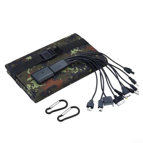 Oniissy 20 W USB Outdoor Camping Wandern Telefon Ladegerät Solarpanel Kit Faltbare Power Bank Monokristalline Solar Ladegerät Kit für Handys und Powerbanks. von Oniissy