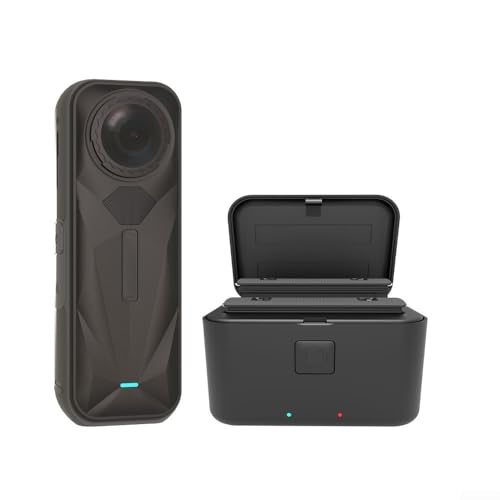 Oniissy Dual-Ladegerät-Akkuhalter – für Insta360 für X5 – intelligentes Schnellladegerät – Action-Kamera-Aufbewahrungsbox – 7,5 x 5 x 5 cm, Schwarz Oniissy Dual-Ladegerät-Akkuhalter – für Insta360 für X5 – intelligentes Schnellladegerät – Action-Kamera-Aufbewahrungsbox – 7,5 x 5 x 5 cm, Schwarz von Oniissy