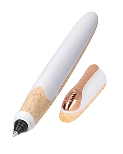 ONLINE Air Tintenroller White Rose inkl. Kombipatrone | Qualitativer Rollerpen mit ergonomischem Dreiecks-Design | Magic Ball Technik für Rechts- & Linkshänder in Strichstärke 0,7 mm | Nachfüllbar von Online