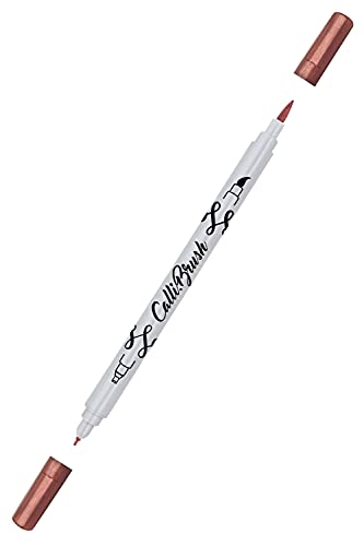 ONLINE Calli.Brush Pen mit Double-Tip, Pinsel- und Kalligraphie-Spitze, Handlettering Brush-Pens in verschiedenen Farben, bunte Bullet-Journal Stifte, Kalligrafie-Stifte, Farbe: Metallic Red ONLINE Calli.Brush Pen mit Double-Tip, Pinsel- und Kalligraphie-Spitze, Handlettering Brush-Pens in verschiedenen Farben, bunte Bullet-Journal Stifte, Kalligrafie-Stifte, Farbe: Metallic Red von Online